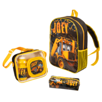 JCB Joey - 3 in1 Rucksack Set, gelb